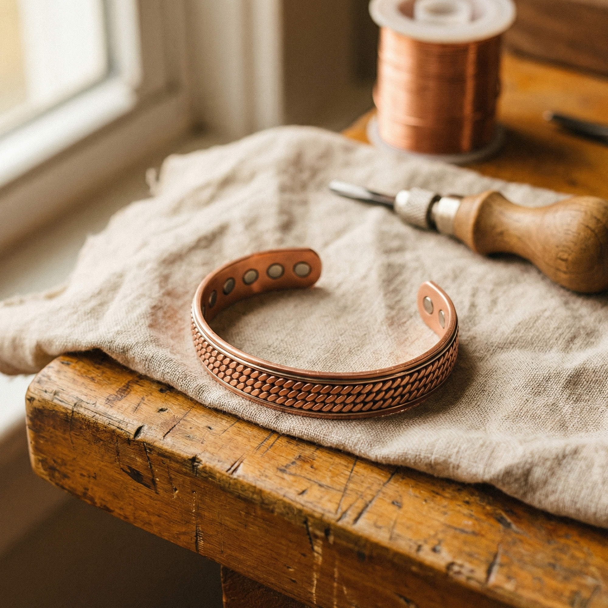 Pulsera de Cobre Ola de Carmen