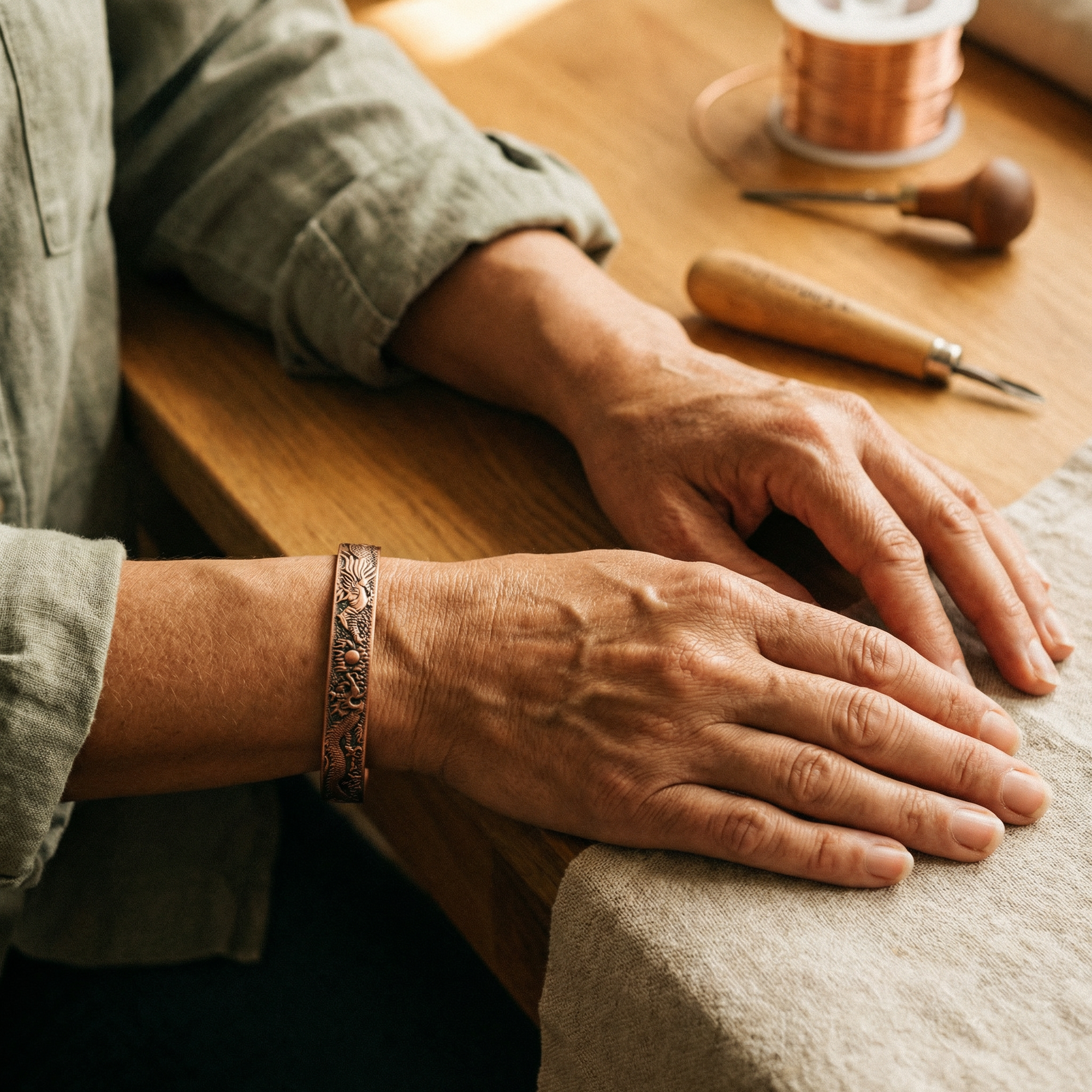 Pulsera de Cobre Loam de Carmen