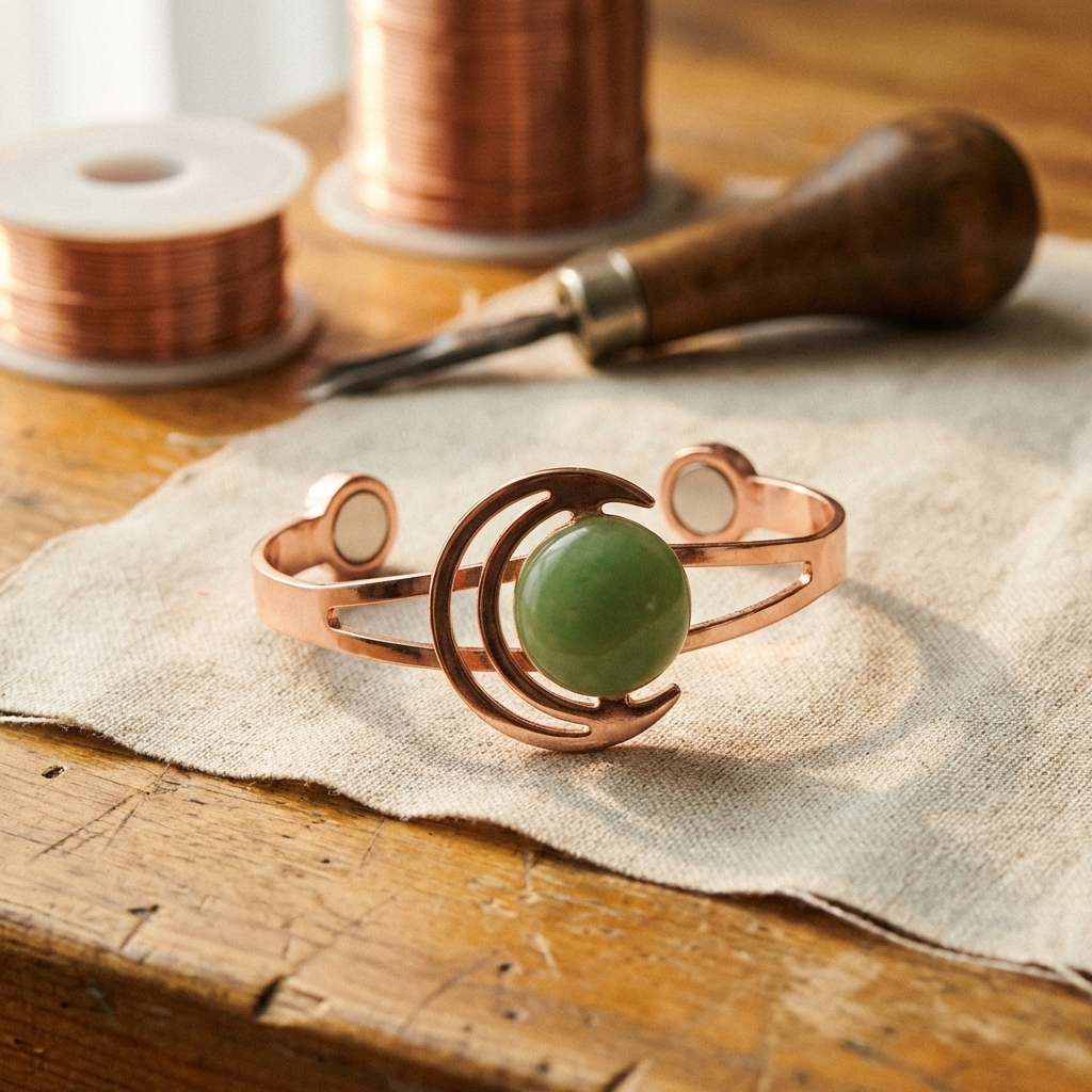 Pulsera de Cobre Verde de Carmen