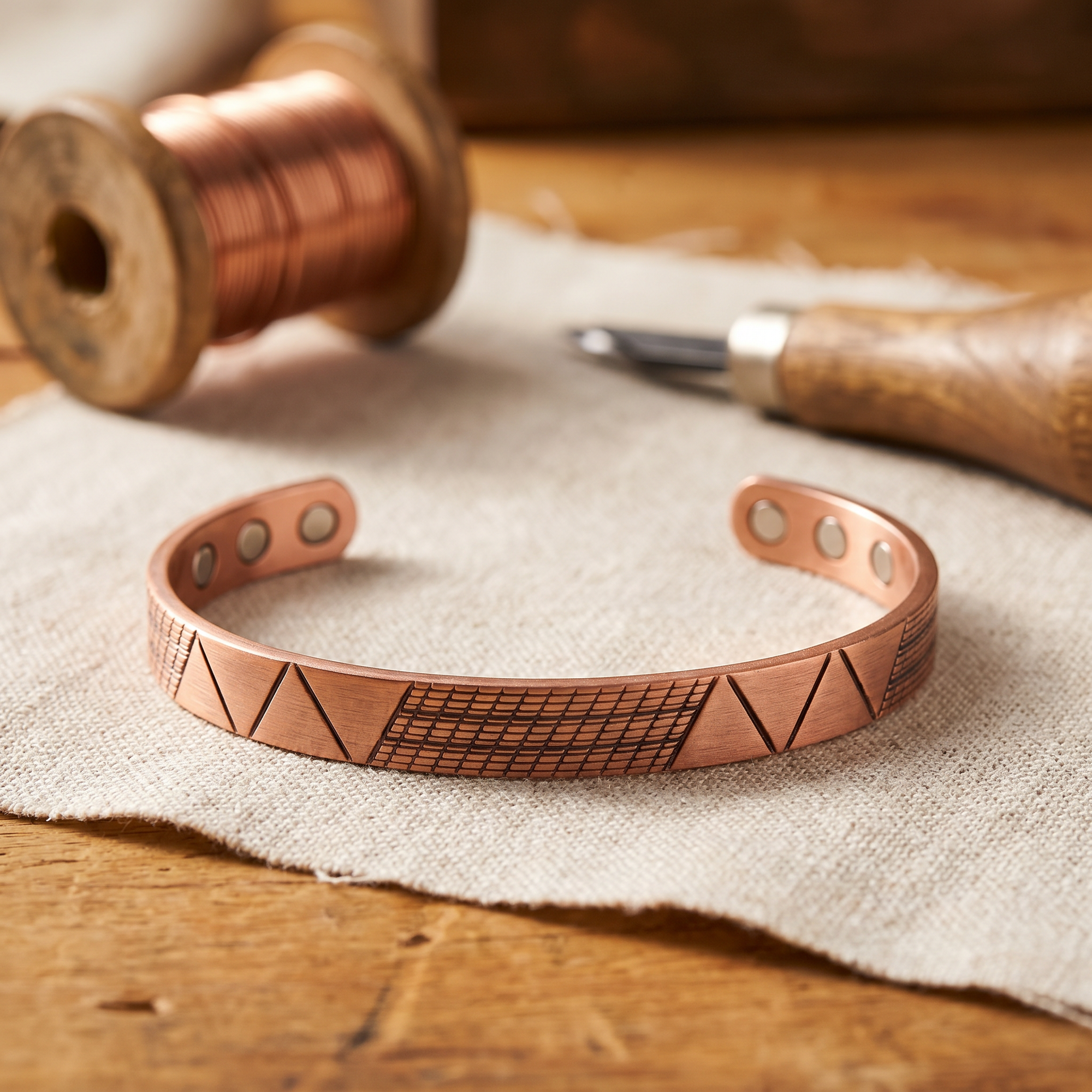 Pulsera de Cobre de Crest de Carmen