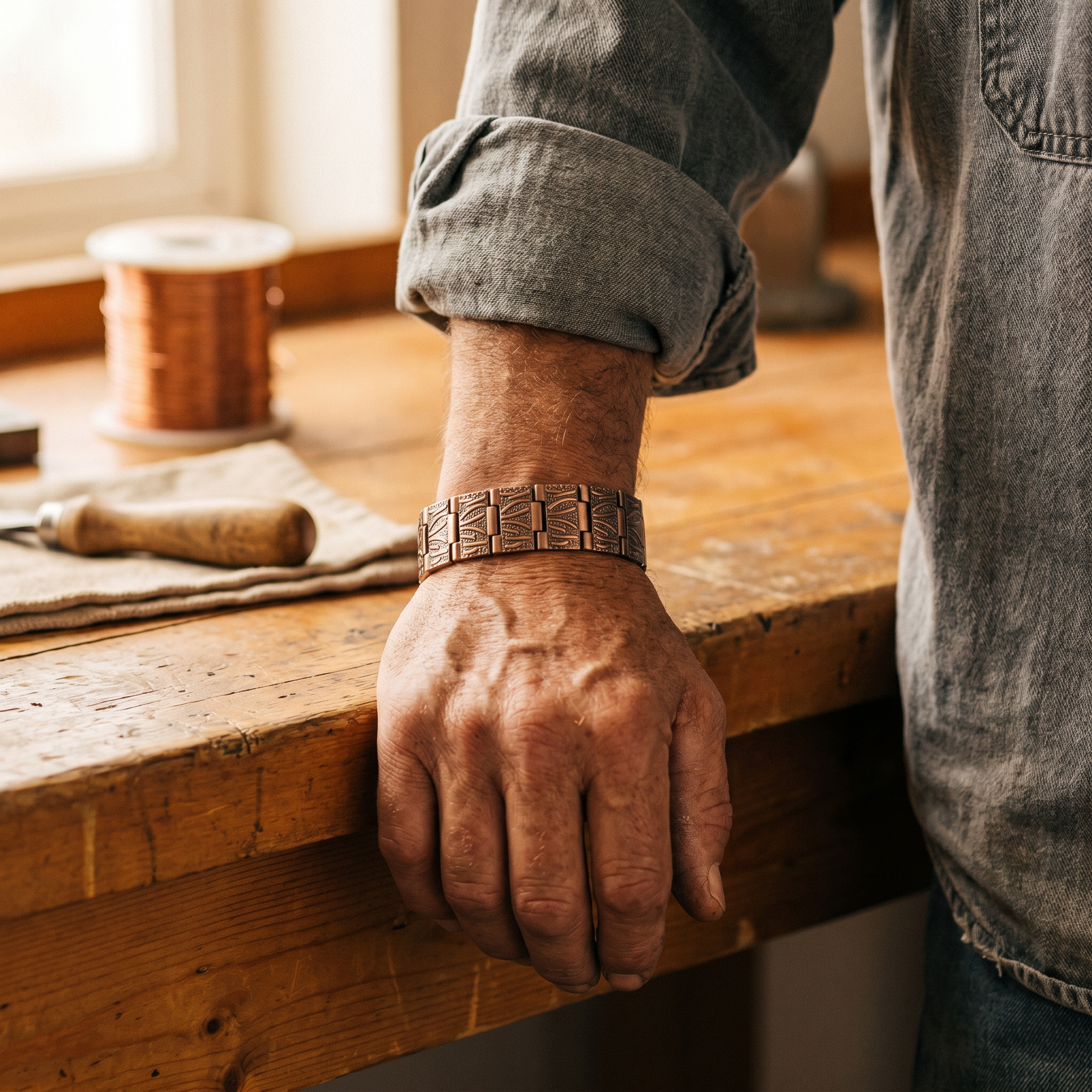 Pulsera de Cobre para Hombre de Carmen's Grit
